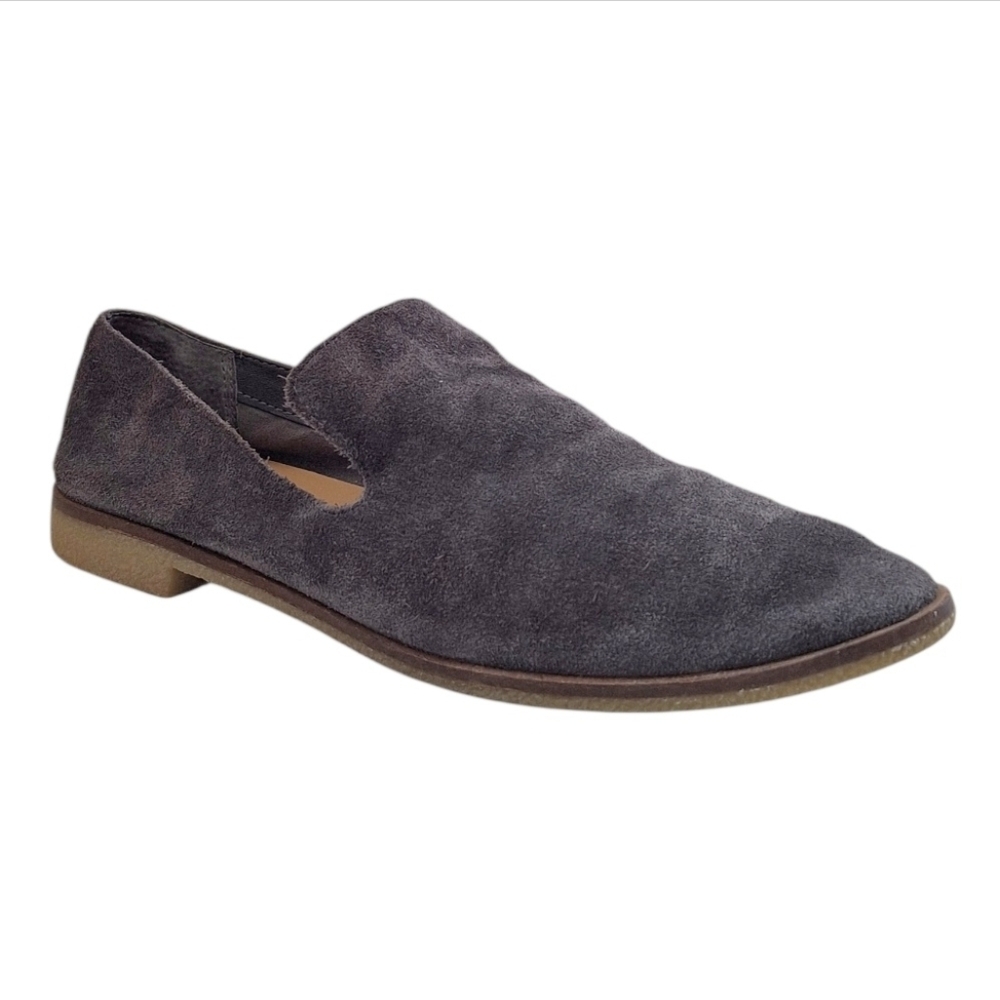 Dolce Vita Gray Suede Loafers Flats Career Business 7.5"